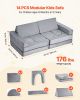 VEVOR Modular Kids Play Couch, Sectional Toddler Sofa with Armrests, 28D Sponge & Short Pile, Convertible Kids Modular Couch DIY Creative Combination