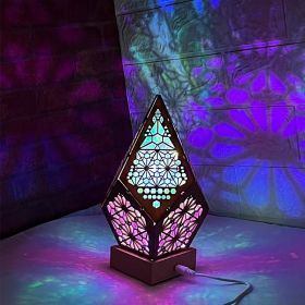 1pcs Bohemia Star Projector Lamp Large Floor Stand Colorful LED Desk Lamp Floor Lamp, Party Light, Mood Light, Fashion Light LED Rhombus Star Project