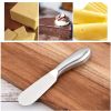 1pc Stainless Steel Butter Knife Spreader; Kitchen Baking Tool With Dual-Purpose Cream And Cheese Function; Ideal For Home And Professional Use; Kitc