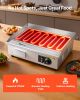 VEVOR Commercial Electric Griddle, 21 x 11.8 inch, 1750W, 122-570 Fahrenheit Adjustable Temp Control, Stainless Steel Countertop Flat Top Grill with