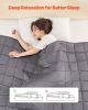 VEVOR Weighted Blanket, 25 lbs, 80 x 87 in King Size, Soft 100% Cotton Heavy Blanket with Glass Beads, Breathable Material, Suitable for 250-310 lbs