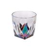 Rainbow Diamond Acrylic Glasses Drinking Set of 4 DOF (9oz), Plastic Drinking Glasses, BPA Free Cocktail Glasses, Drinkware Set, Drinking Water Glass