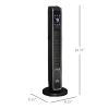 2-In-1 Portable Electric Tower Heater, Oscillating Space Heater for Indoor Use with Remote Control, 8H Timer, Three Heating Modes(High, Low, Fan), 75