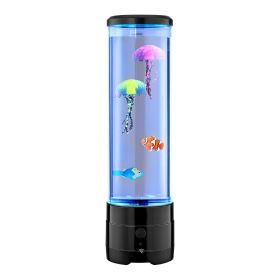 VEVOR Sensory Bubble Tube Lamp, 16 Color Changing Light Effects, Water Fish Lamp with Built-in Bluetooth Speaker & White Noise, Fake Aquarium Tank Ni