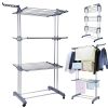 1pc Clothes Drying Rack, Indoor, Outdoor Laundry Drying Rack, with Foldable Wings, Space Saving Laundry Rack, Laundry Hanger Dryer Rack, Includes 2 P