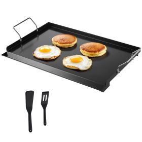 VEVOR Carbon Steel Griddle, 24x16 inch Universal Flat Top Rectangular Plate, Gas Grill Griddle for BBQ Grill, Teppanyaki, Portable Family Cookware wi