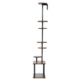 VEVOR Plant Stand Indoor with Grow Lights, 62 in Tall 8-Tier Lighted Plant Shelf, Metal Corner Plants Holder, 3 Timer & 10 Brightness, Tree-Shaped Fl