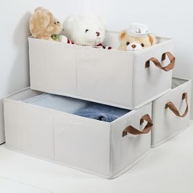 Portable Clothes Storage Box Foldable Thick Cloth Storage And Storage Bag For Organizing Bedroom Wardrobe Clothes With Window Storage Nano White And