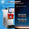VEVOR Commercial Slushy Machine, 8L / 2.1 Gal Single Bowl, Cool and Freeze Modes, 1050W Stainless Steel Margarita Smoothie Frozen Drink Maker, Slushi