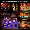 LED Lighted Liquor Bottle Display Shelf, 24 Inch Bar Display Shelf, DIY Illuminated Bottle Shelf with App & Remote Control, 3 Step Freestanding Holdi