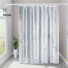 Clear Pebble Shower Curtain Liner 3D Transparent EVA Bathroom Curtain Liner Plastic Waterproof Shower Partition 71x71 Inches with Grommet Eyelets and